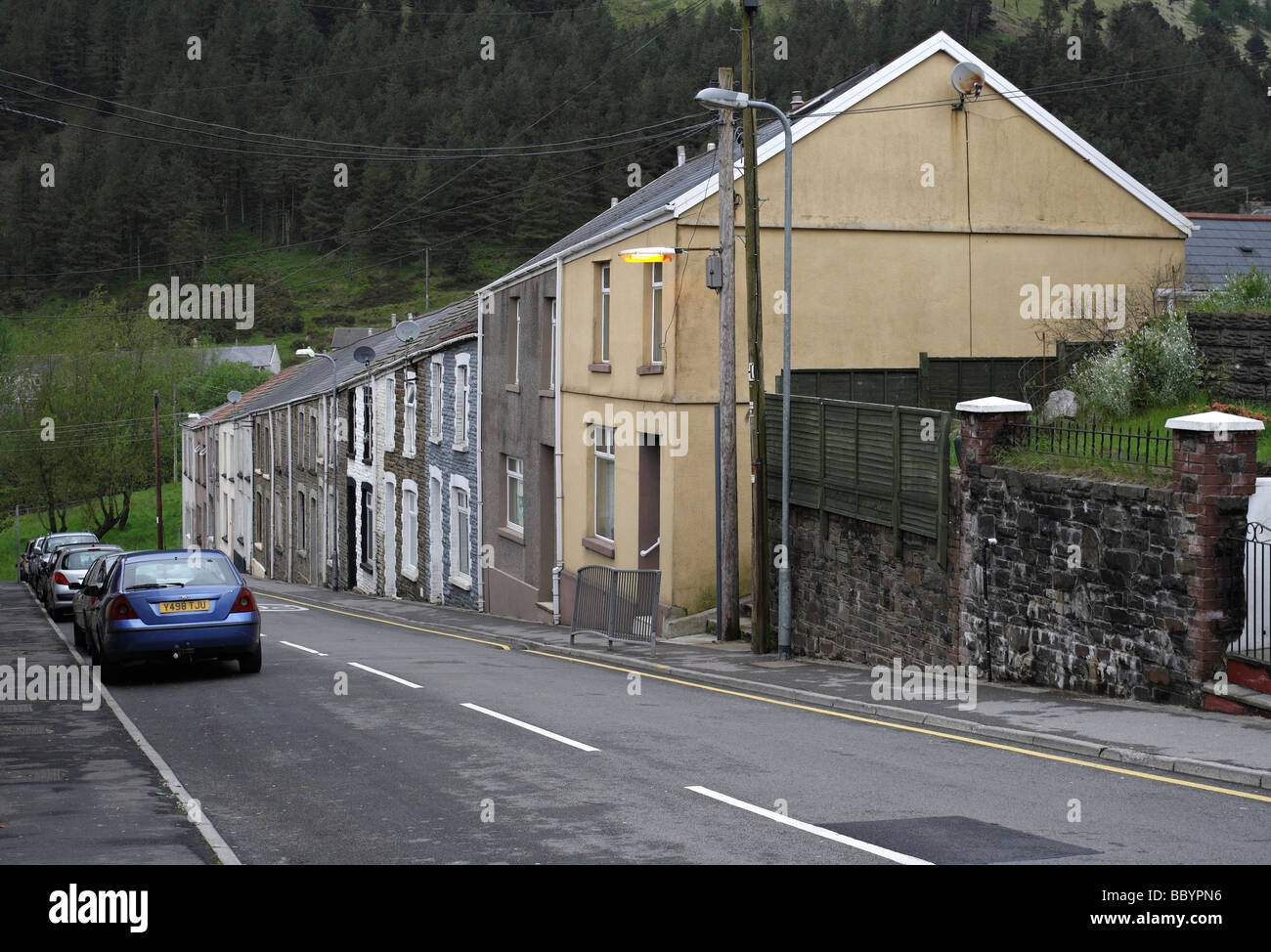 General Scenes of former mining village of Blaengwynfi Wales Welsh