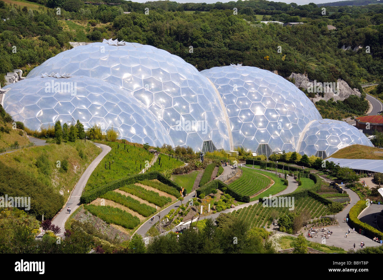 Eden Project, Bodelva, St Austell, Cornwall, England, United Kingdom Stock Photo