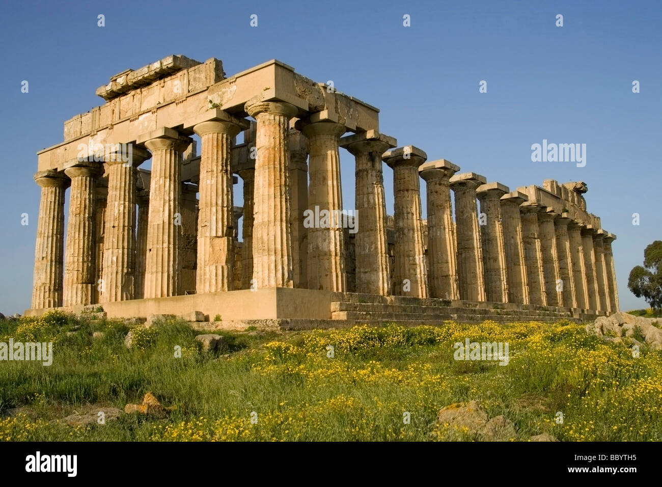 Ancient Greek temple Selinunte, archaeological site, Sicily, Italy Stock Photo