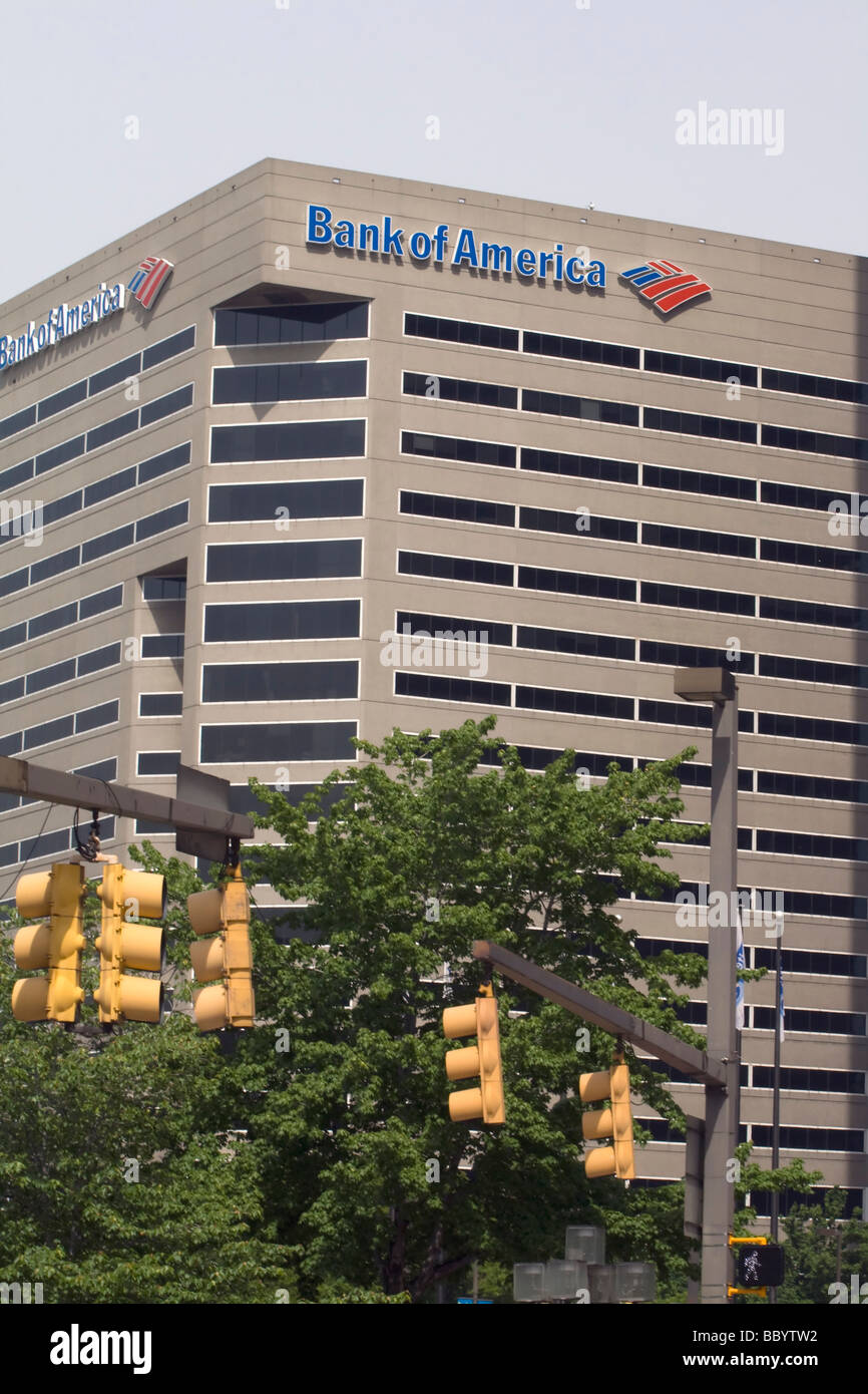 Bank of America office building in Baltimore Maryland, USA Stock Photo