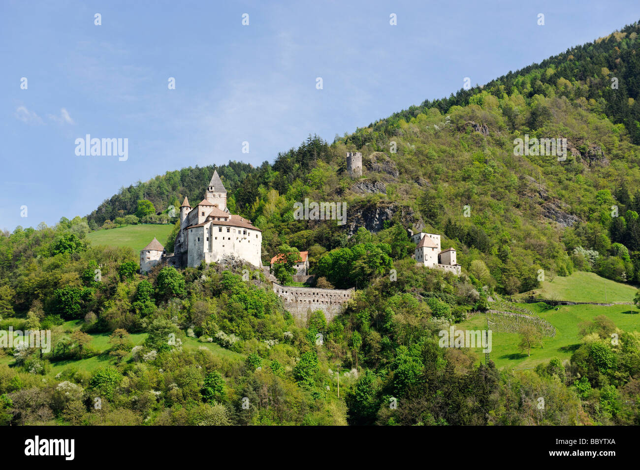 The Trostburg near Waidbruck, Eisack Valley, South Tyrol, Italy, Europe Stock Photo