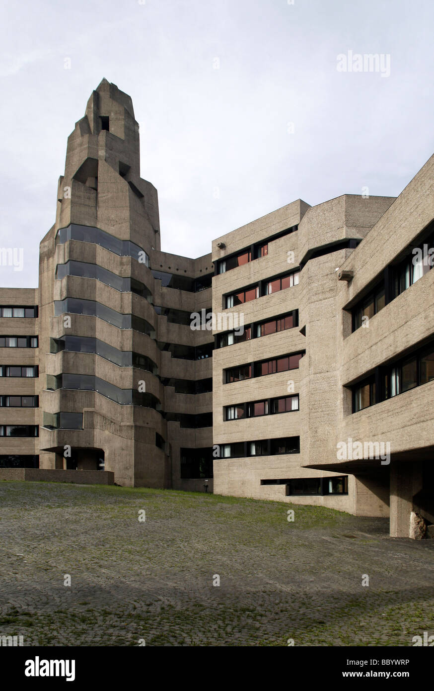 Bensberg town hall, concrete expressionism, Bergisch Gladbach