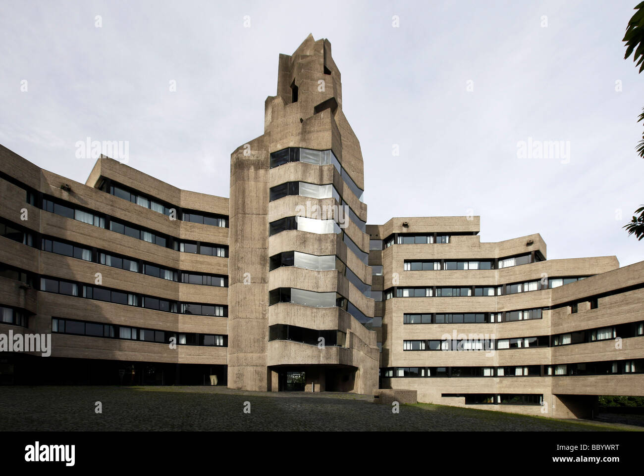 Bensberg town hall, concrete expressionism, Bergisch Gladbach