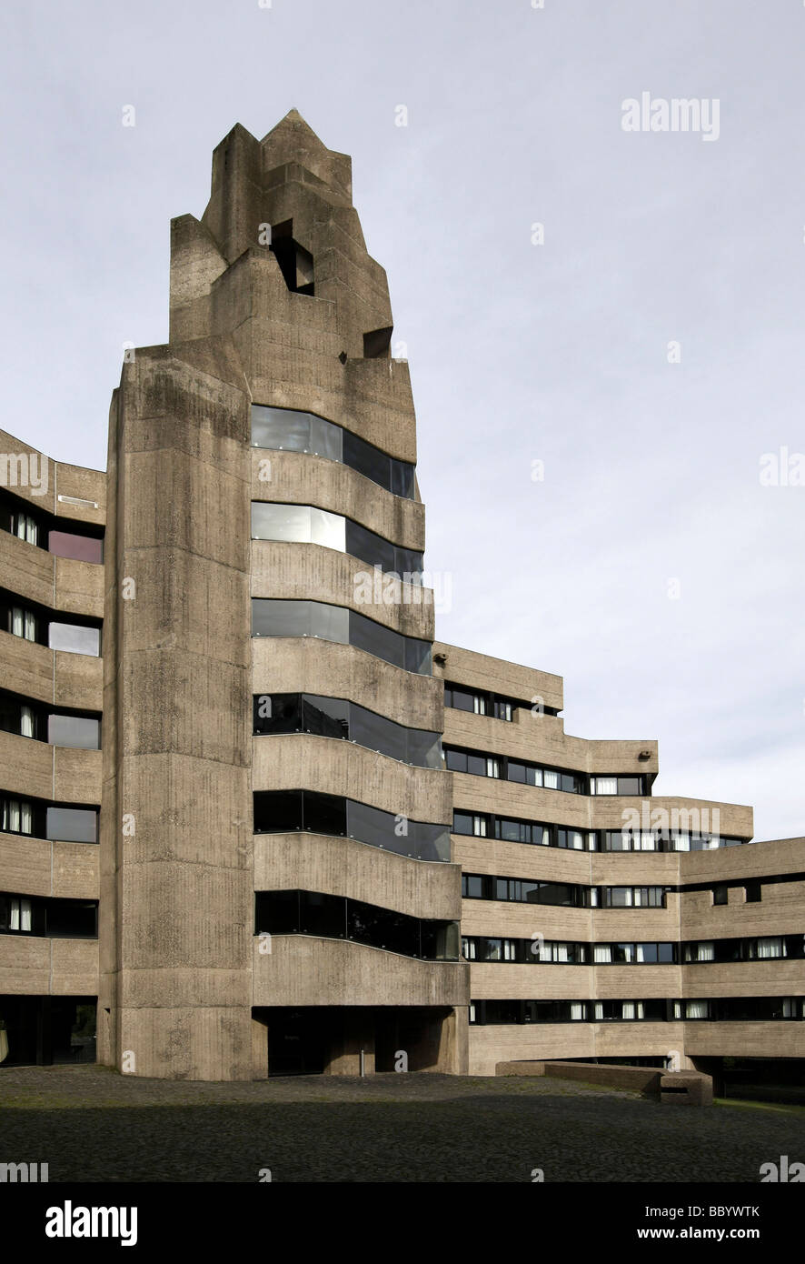 Bensberg town hall, concrete expressionism, Bergisch Gladbach