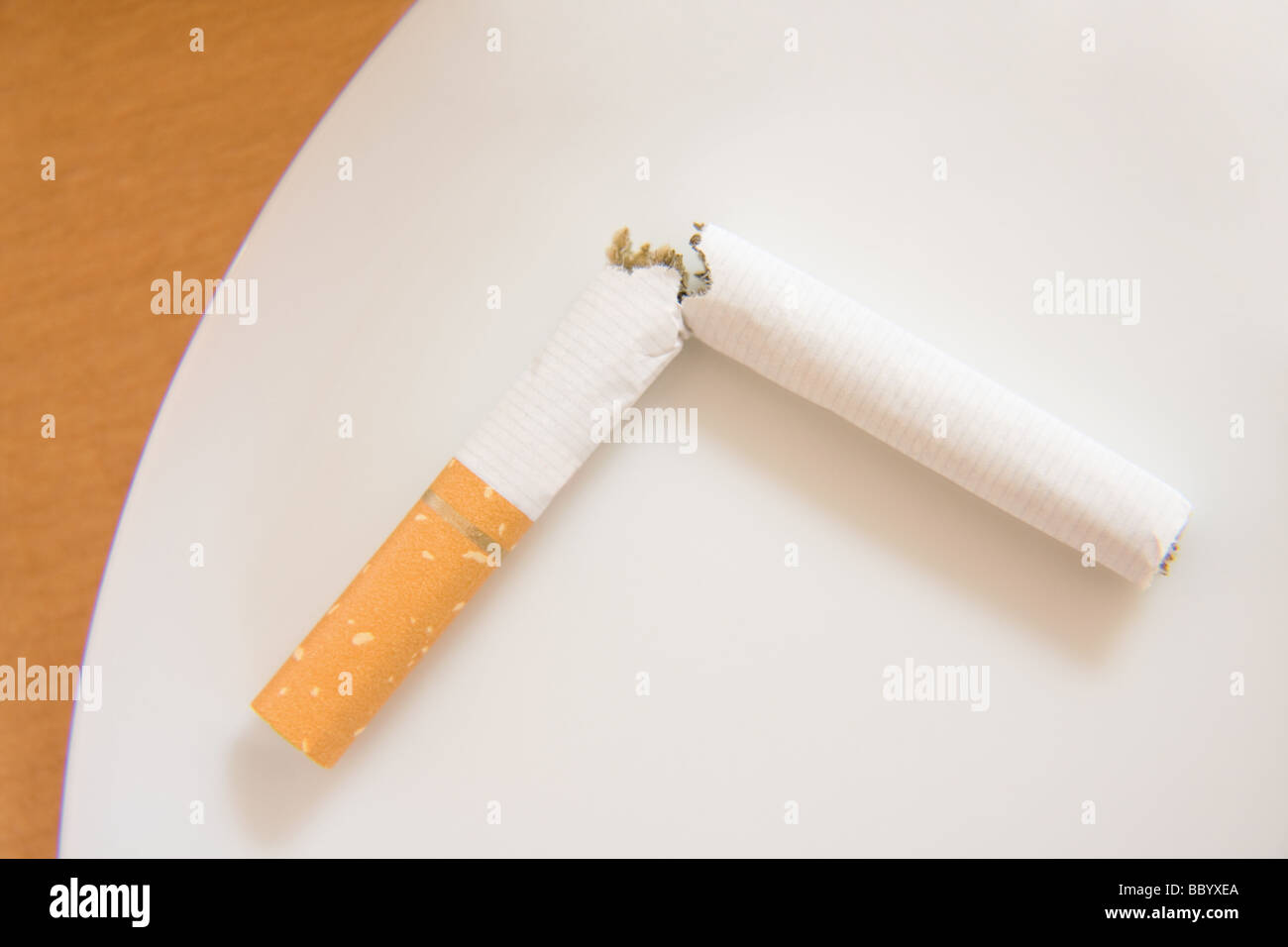 To break the habit of smoking Stock Photo