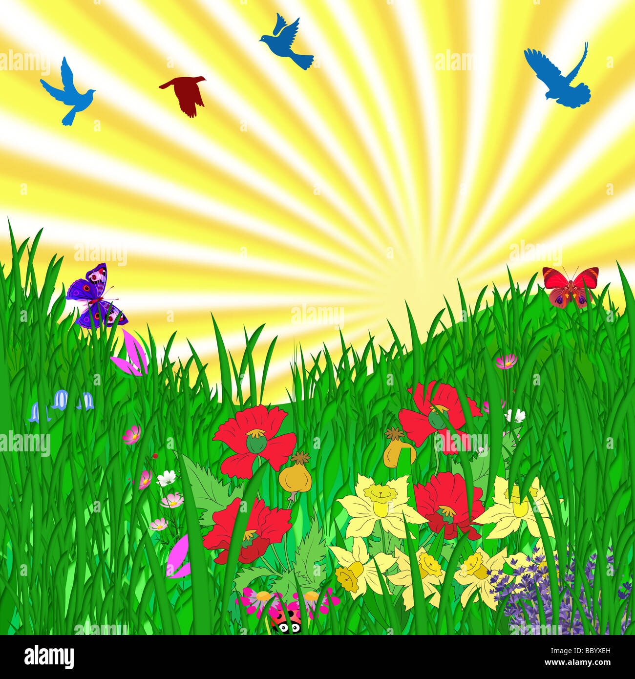 Abstract Floral Background Stock Photo - Alamy