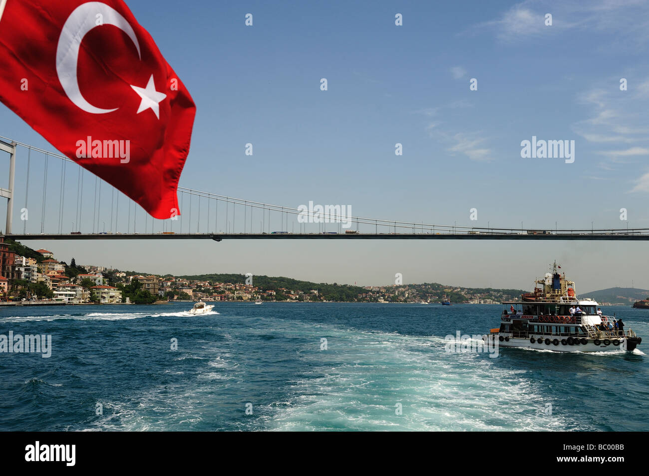 on the istanbul bogazi bosphorus stock photo alamy