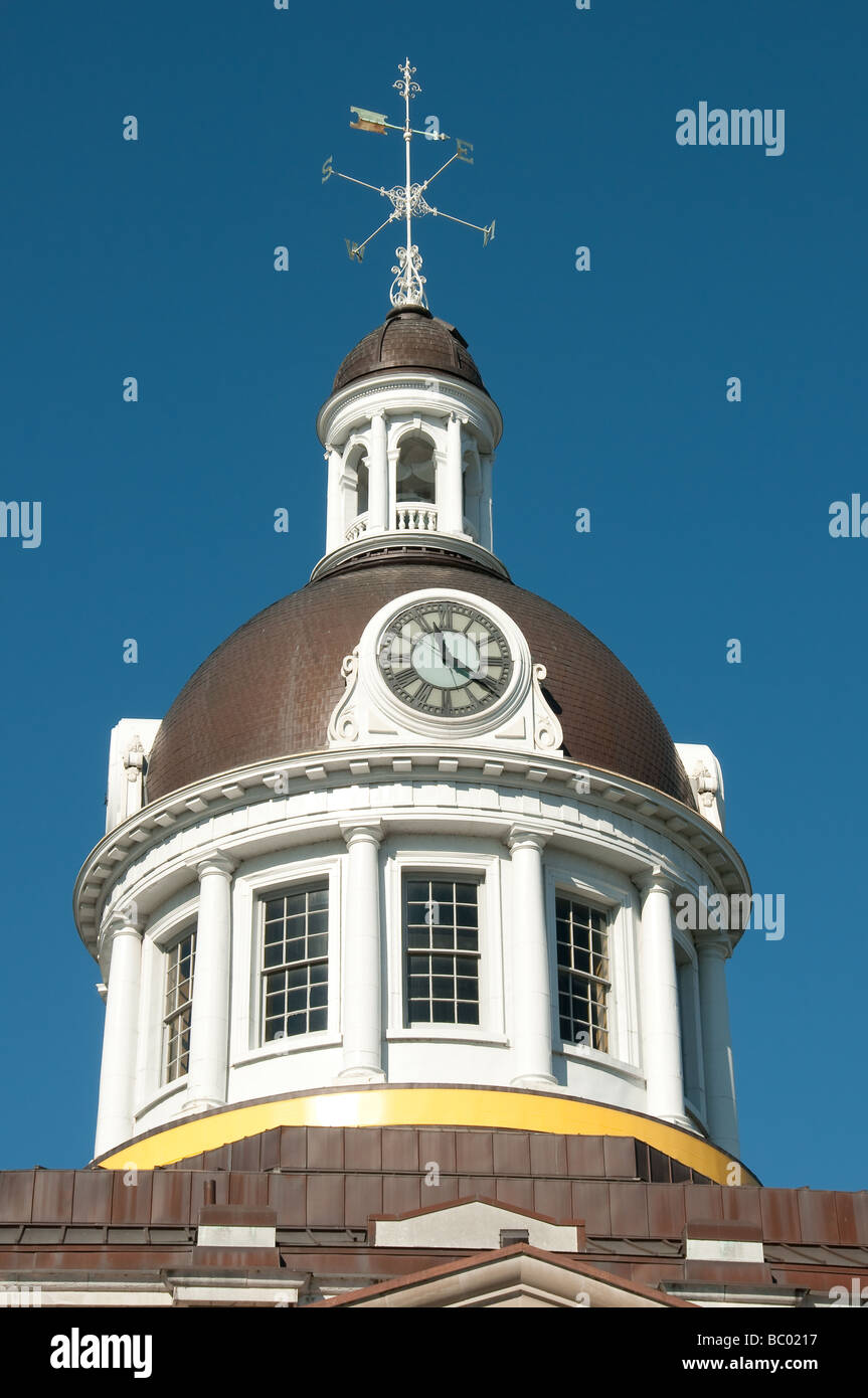 clock tower of the City Hall in Kingston Ontario Canada Stock Photo