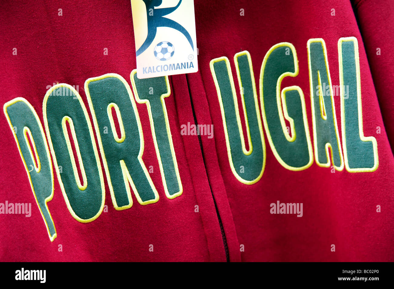 Portugal football tracksuit top Stock Photo