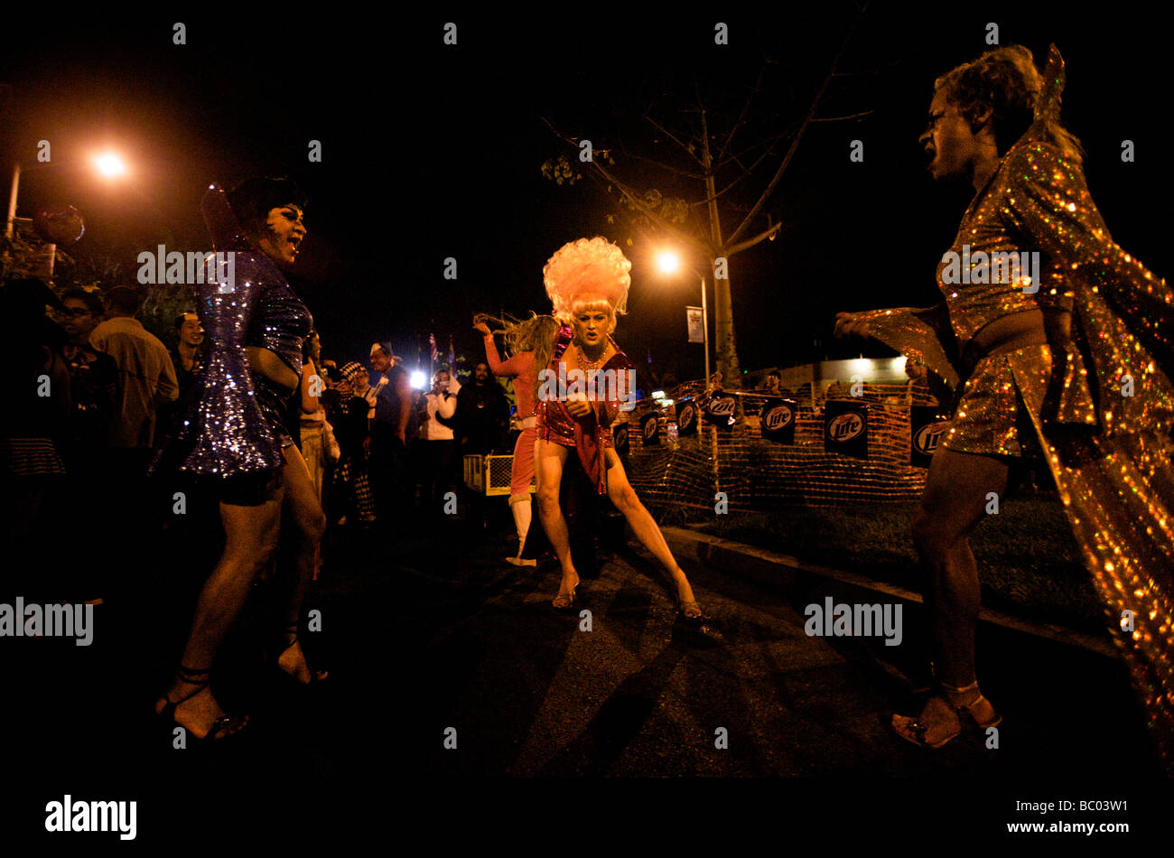 Thousands attend the 2008 West Hollywood Costume Carnival Stock Photo