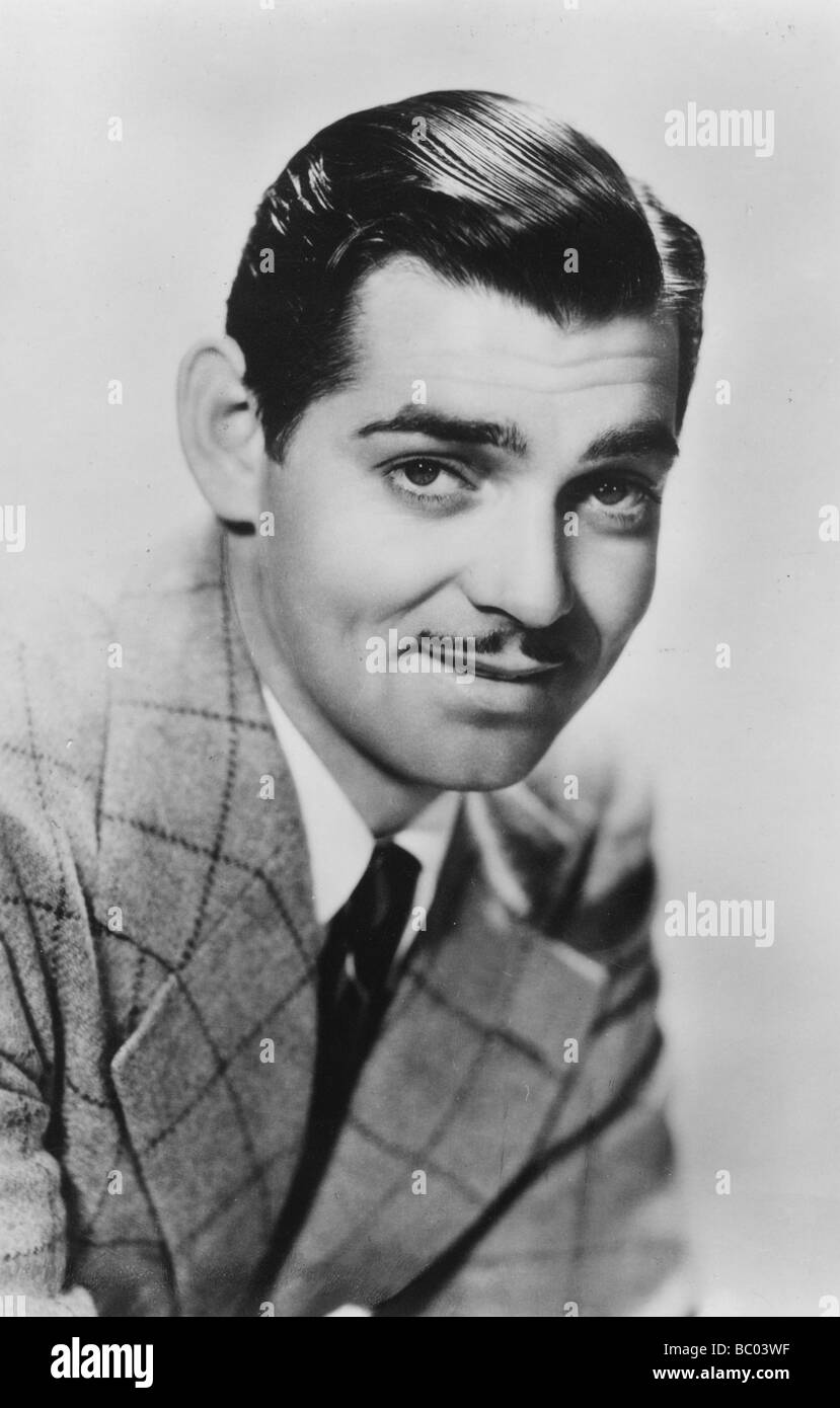 Clark Gable (1901-1960), American actor, c1930s. Artist: Unknown Stock Photo