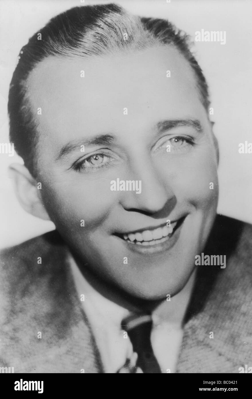 Bing Crosby (1903-1977), American singer and actor, c1930s. Artist: Unknown Stock Photo