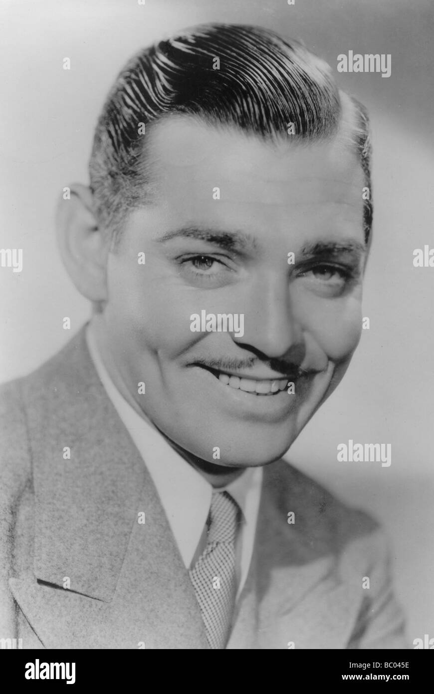 Clark Gable (1901-1960), American actor, c1930s. Artist: Unknown Stock Photo