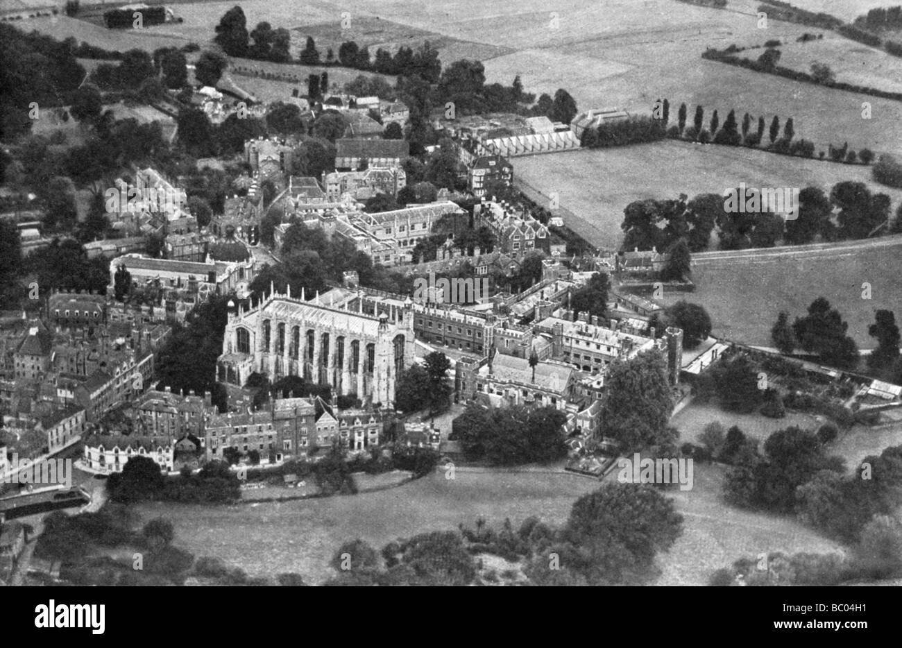 Eton college aerial view Black and White Stock Photos & Images Alamy