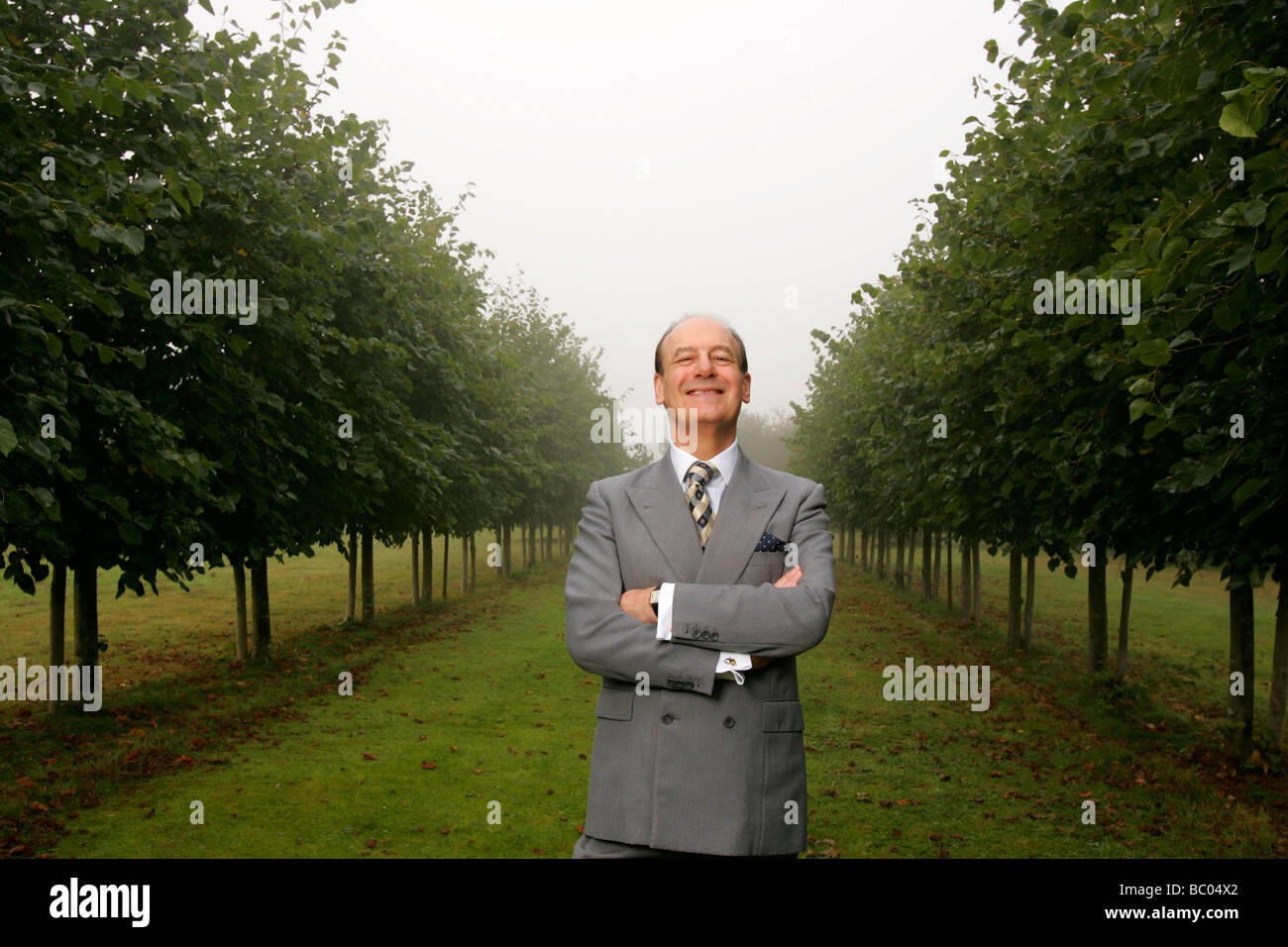 Sir Robert Balchin a Conservative educationalist pictured at his home