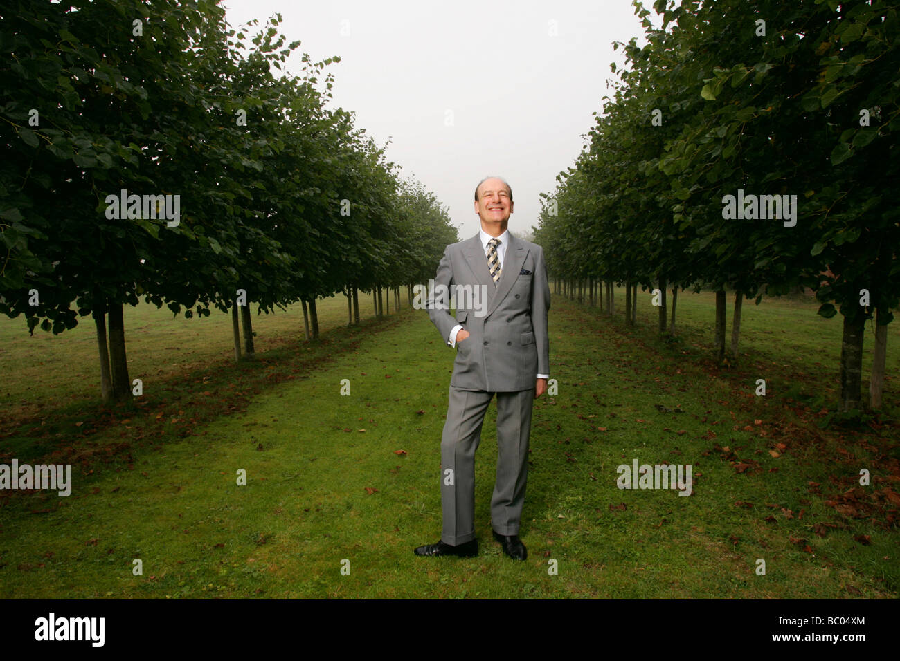 Sir Robert Balchin a Conservative educationalist pictured at his home
