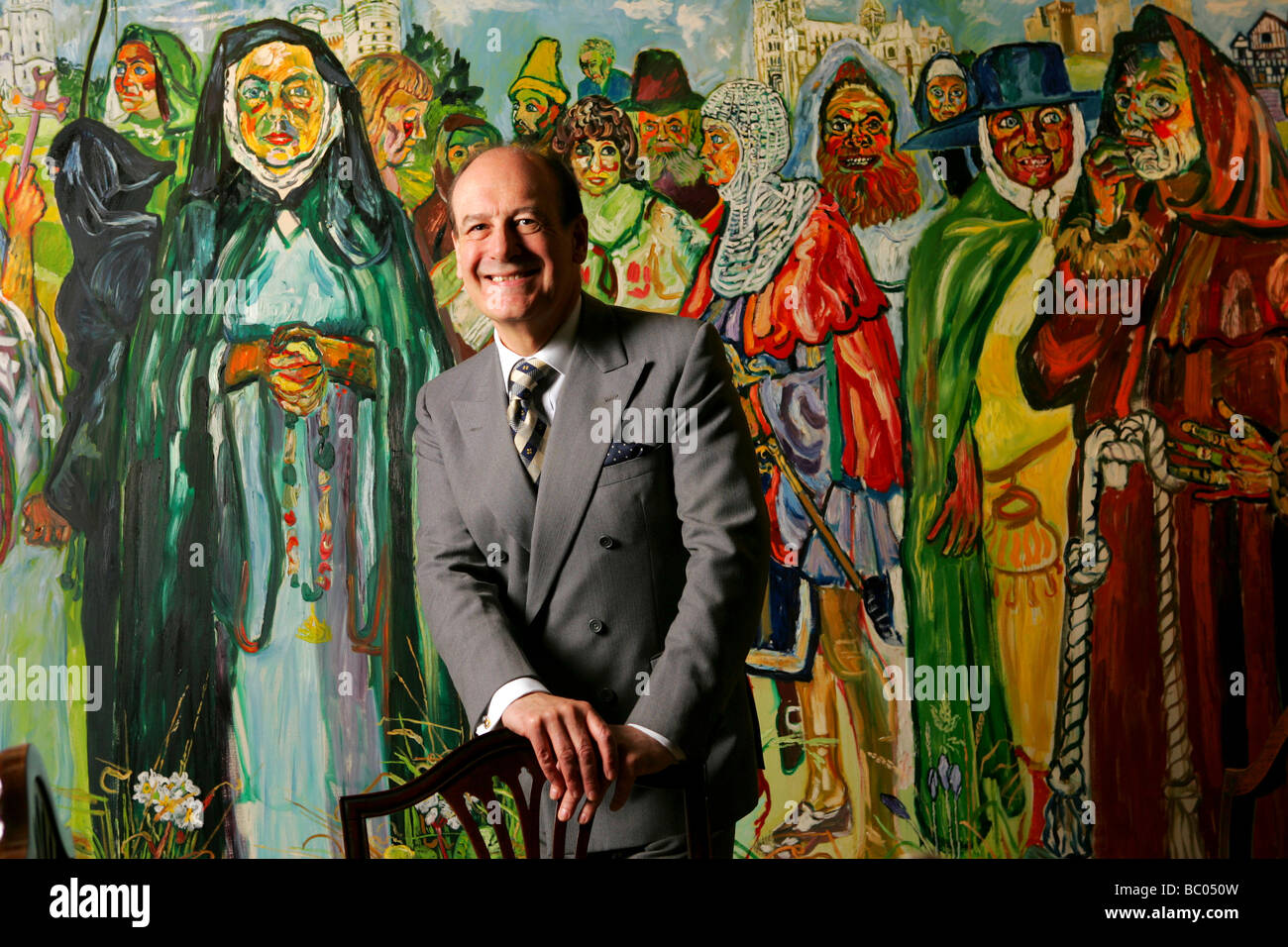 Sir Robert Balchin a Conservative educationalist pictured at his home