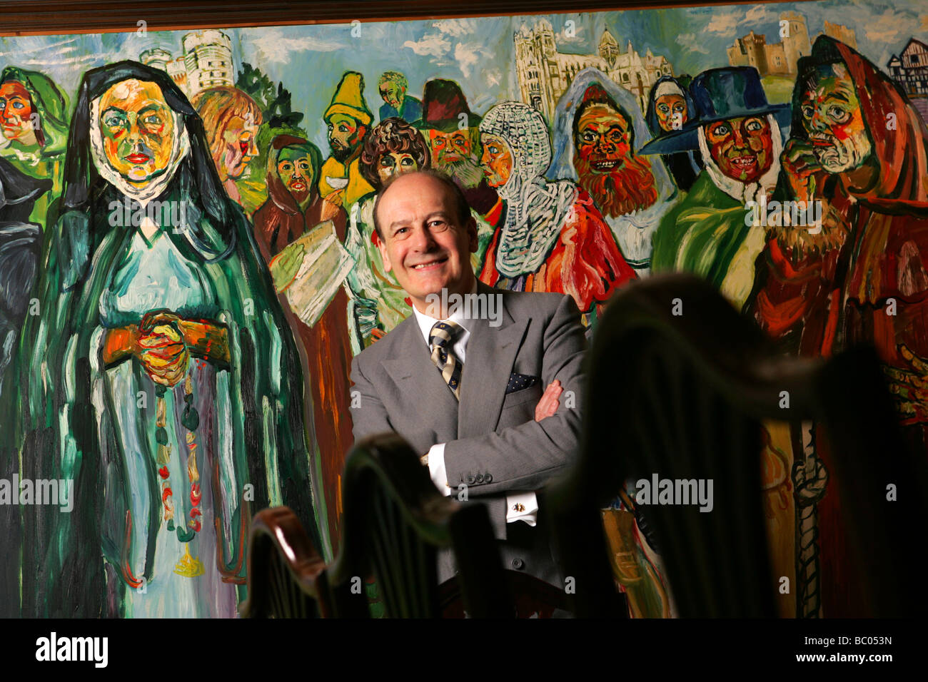 Sir Robert Balchin a Conservative educationalist pictured at his home