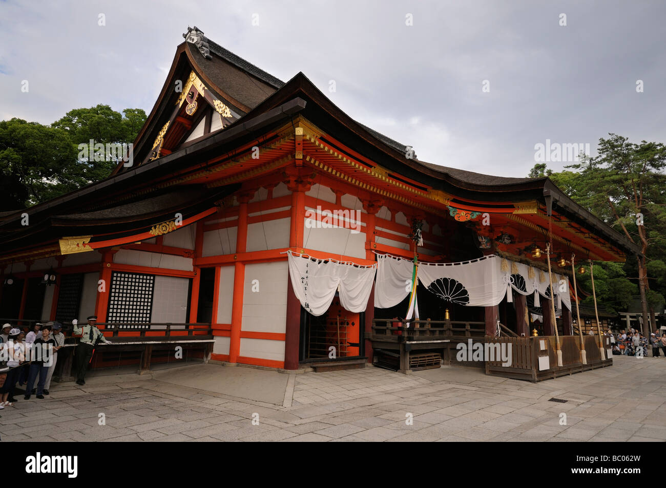Yasaka Shinto Shrine (aka Yasaka-jinja or Gion Shrine) during the Gion ...