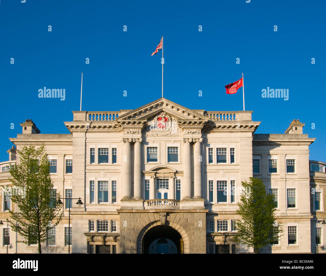 Maidstone, Kent, UK. County Hall Offices of the Kent County Council KCC Stock Photo Alamy