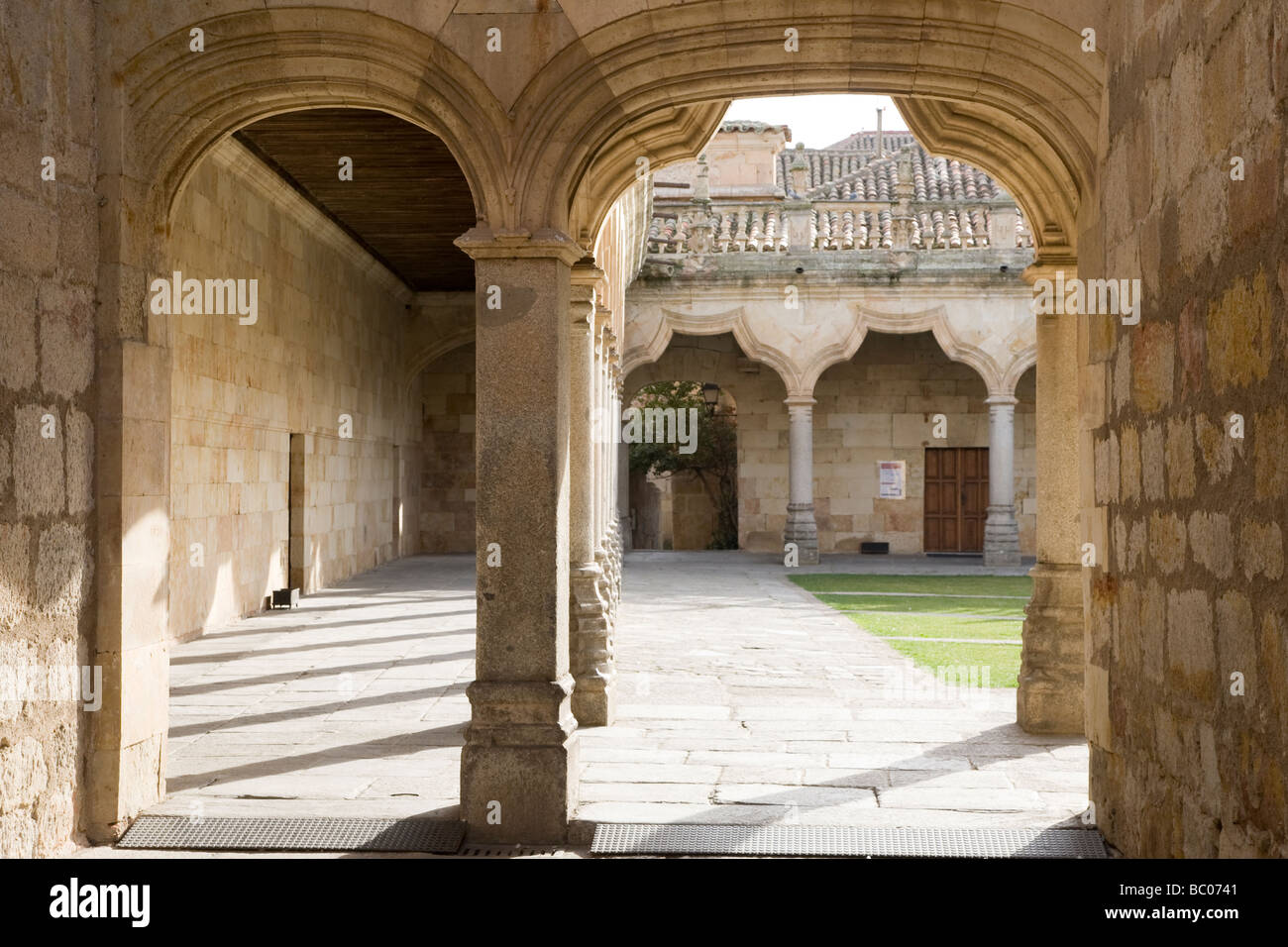 Patio de Escuelas Menores, University of Salamanca, Castile and Leon, Spain Stock Photo Alamy