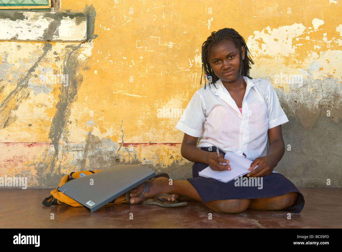 Portrait of a student from Quelimane Mozambique Stock Photo