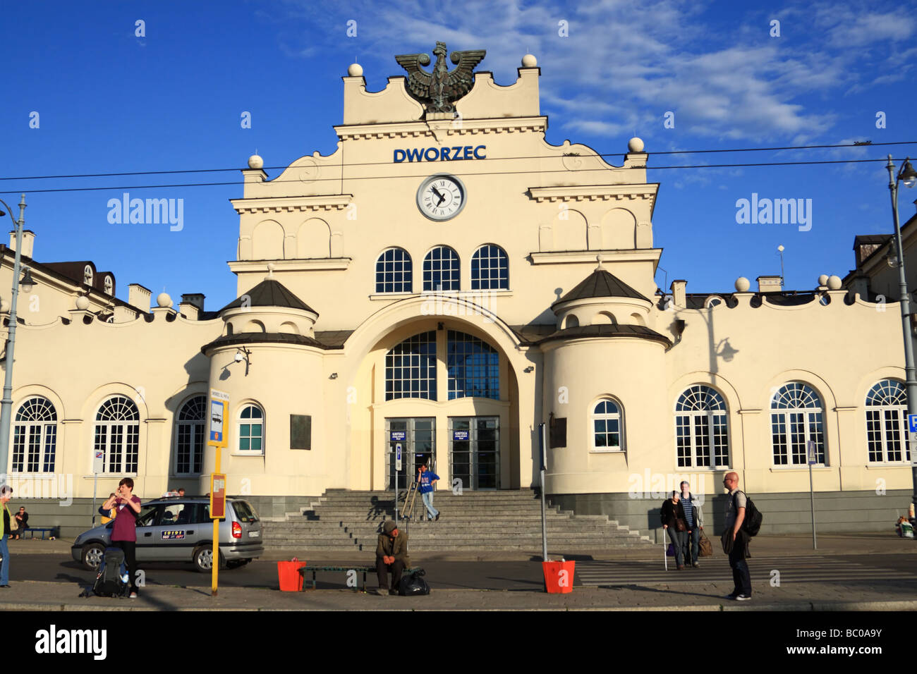 Railway Station. Lublin, Poland. Stock Photo