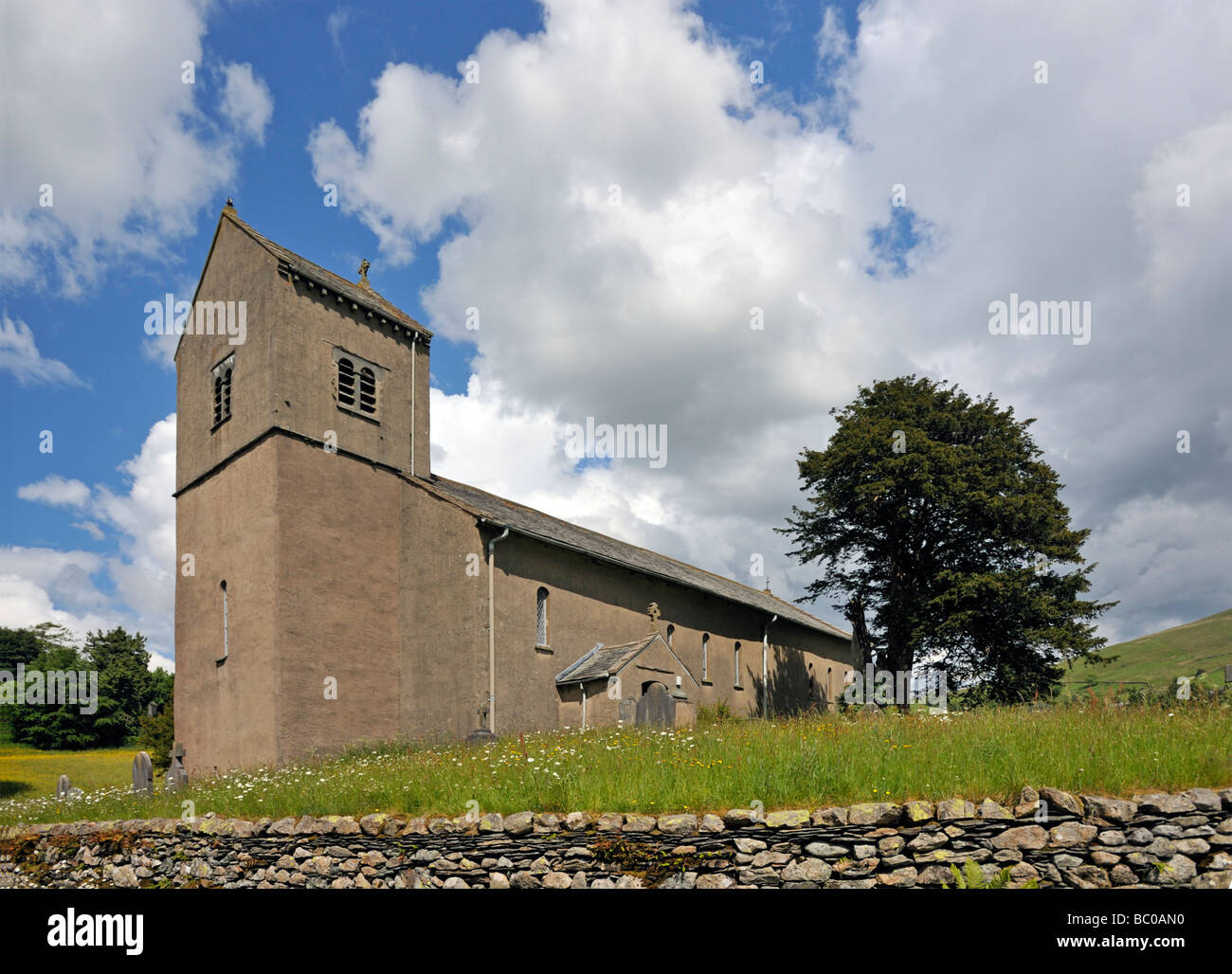 Church of Saint Cuthbert. Kentmere, Lake District National Park, Cumbria, England, United Kingdom, Europe. Stock Photo