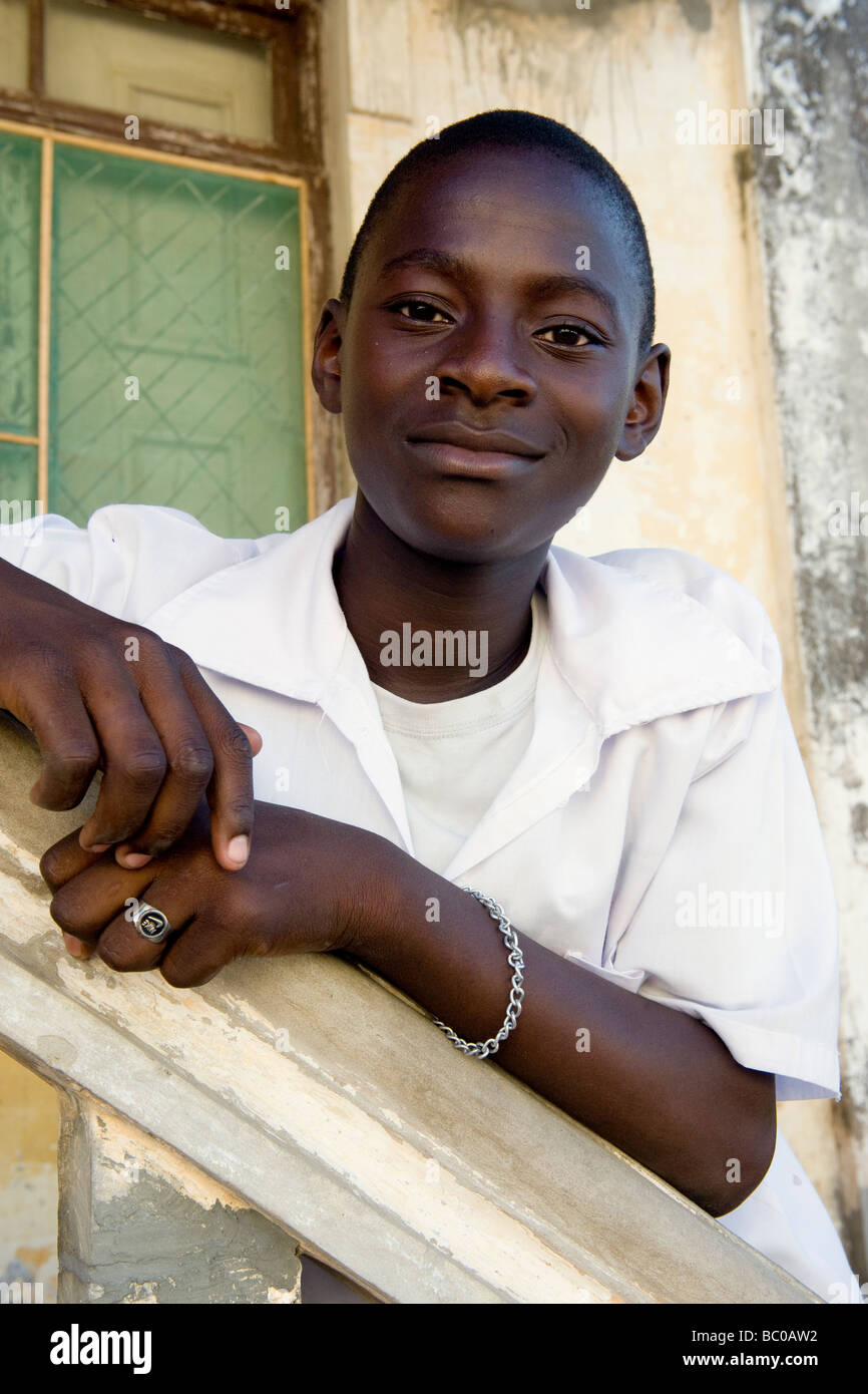 Portrait of a student from Quelimane Mozambique Stock Photo