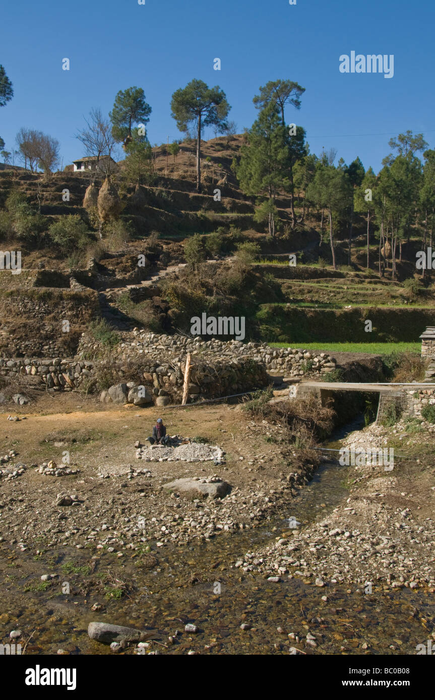 Stone Mason,Rural India, Lower Himalayas,Kumaon Villagers, Villages