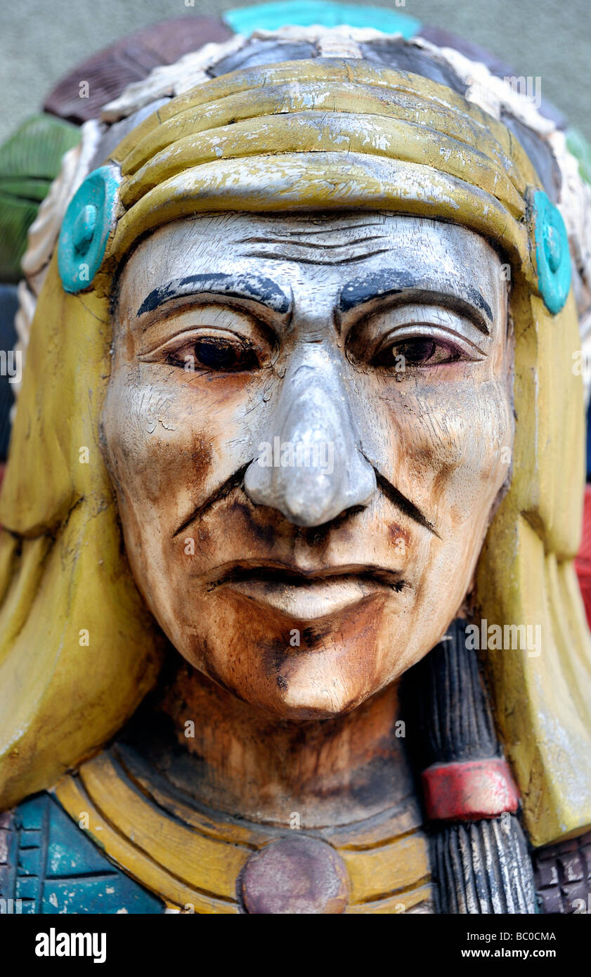 Cigar store Indian Stock Photo Alamy
