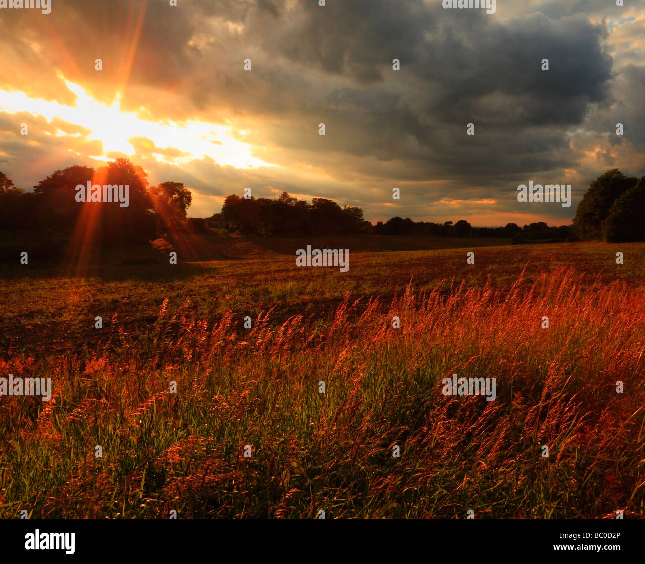Cloudy english sunset hi-res stock photography and images - Alamy