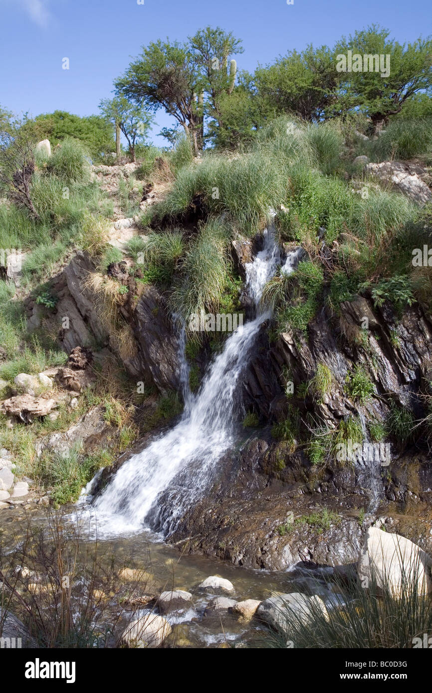 Waterfall near Cachi, Argentina Stock Photo