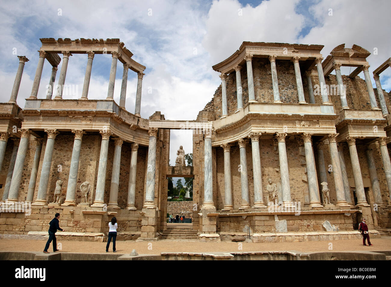 Teatro Romano de Mérida Badajoz Extremadura España Roman theater in Mérida Badajoz Extremadura Spain Stock Photo