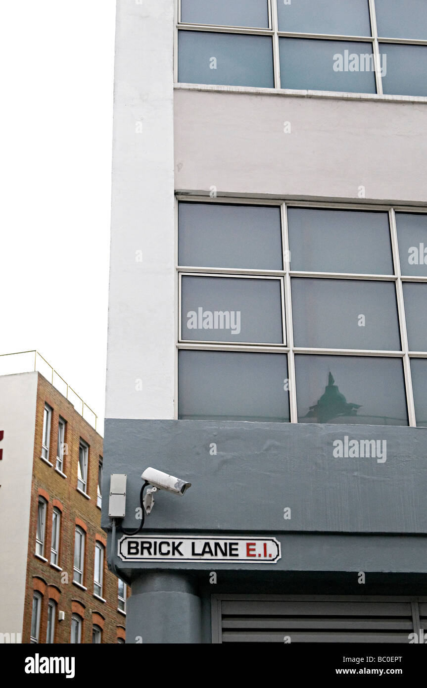 cctv camera brick lane london big brother watching Stock Photo Alamy