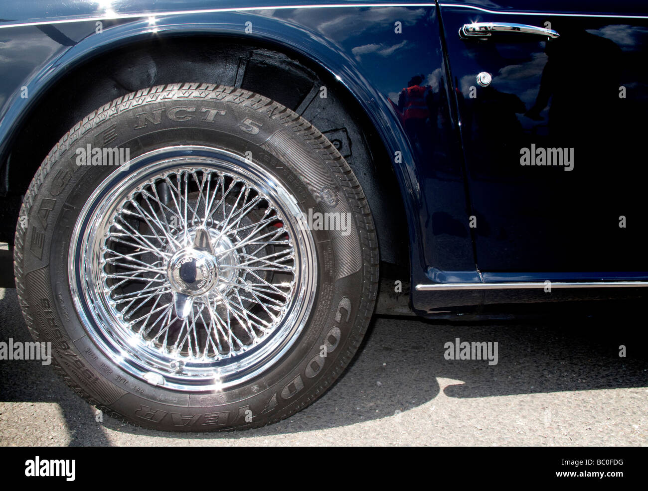 Old Triumph classic car Stock Photo - Alamy