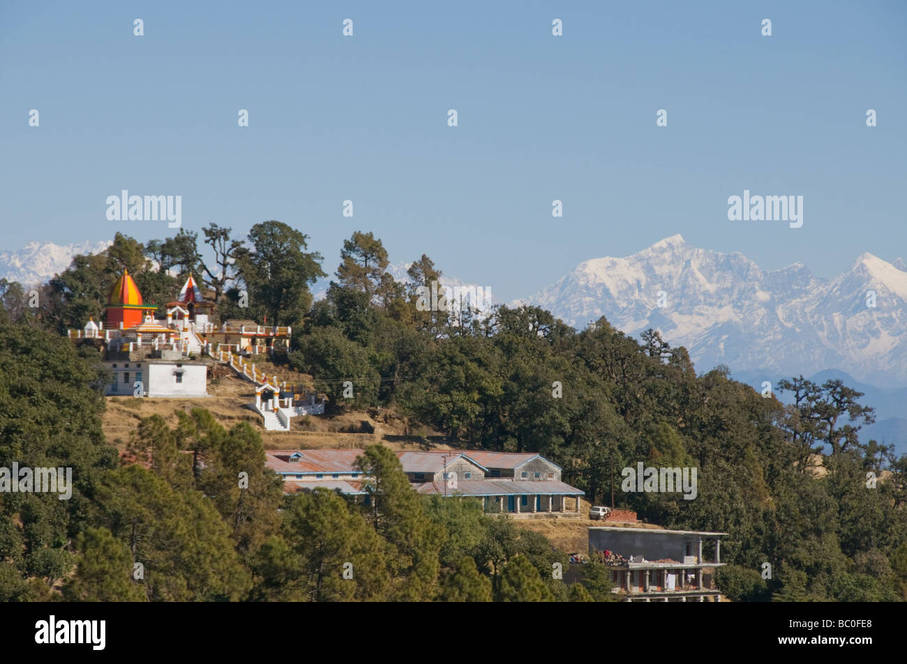 Hindu Temple, Hill Stations, Villags,Almora, Himalayas, Uttaranchal, India Stock Photo
