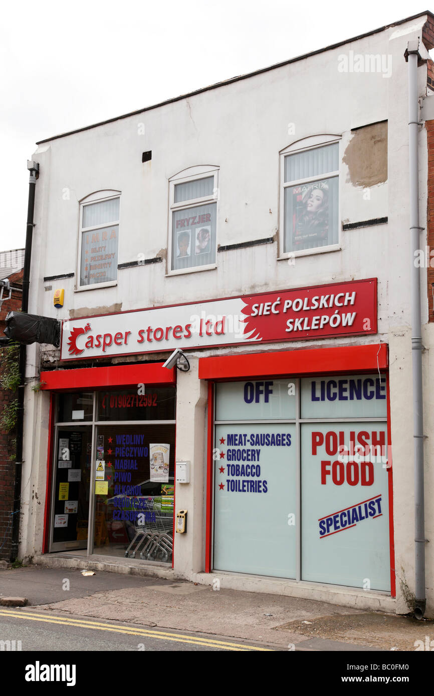 casper stores a polish shop on allison street digbeth birmingham uk Stock Photo