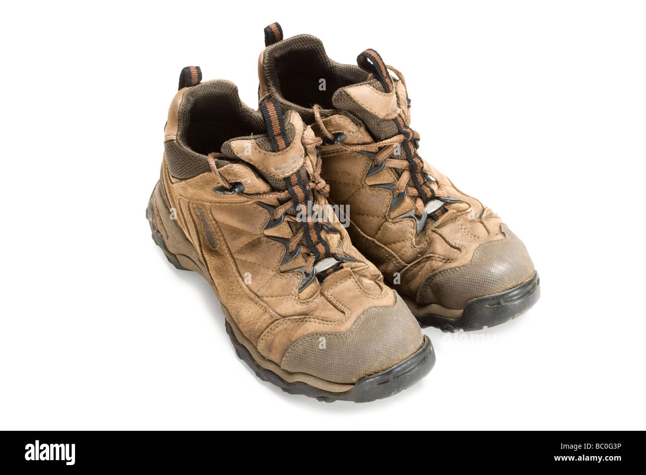 Used walking shoes Stock Photo Alamy