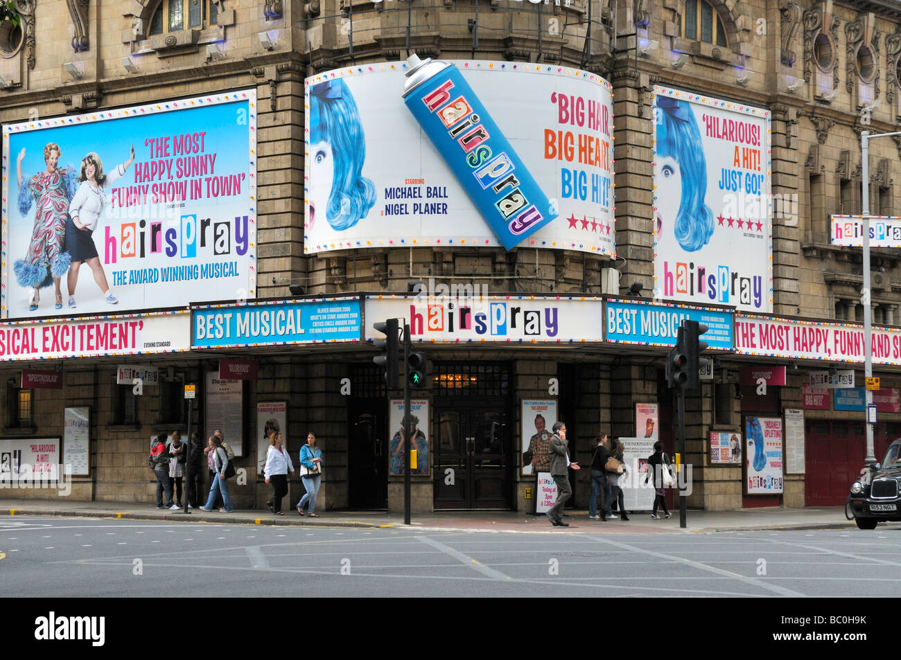 'Hair Spray the musical' at Shaftesbury theatre Covent Garden London June 2009 Stock Photo