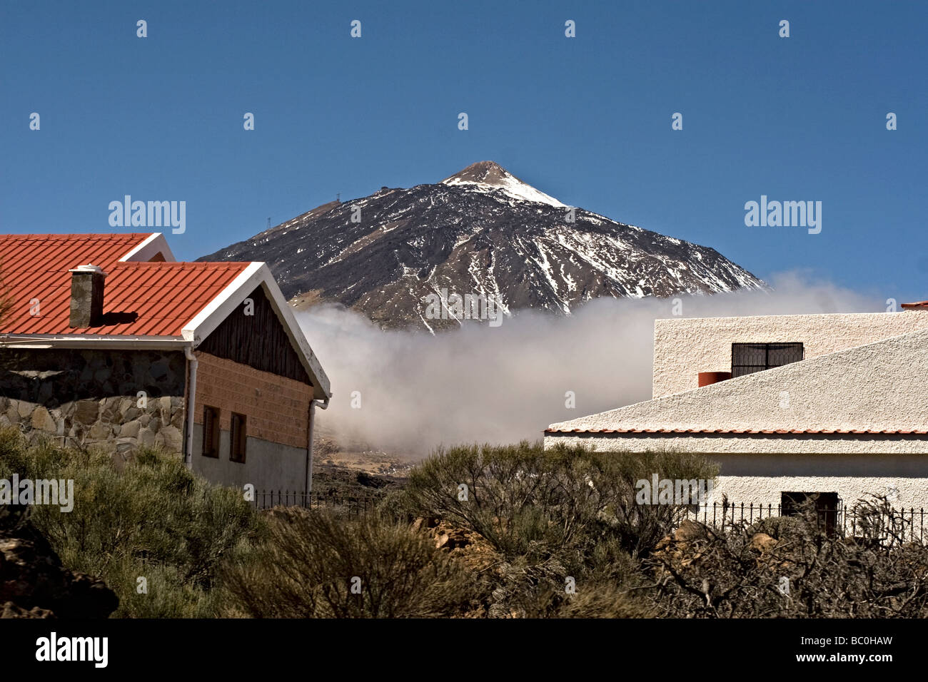 El Teide Volcano in Tenerife, Spain. Stock Photo