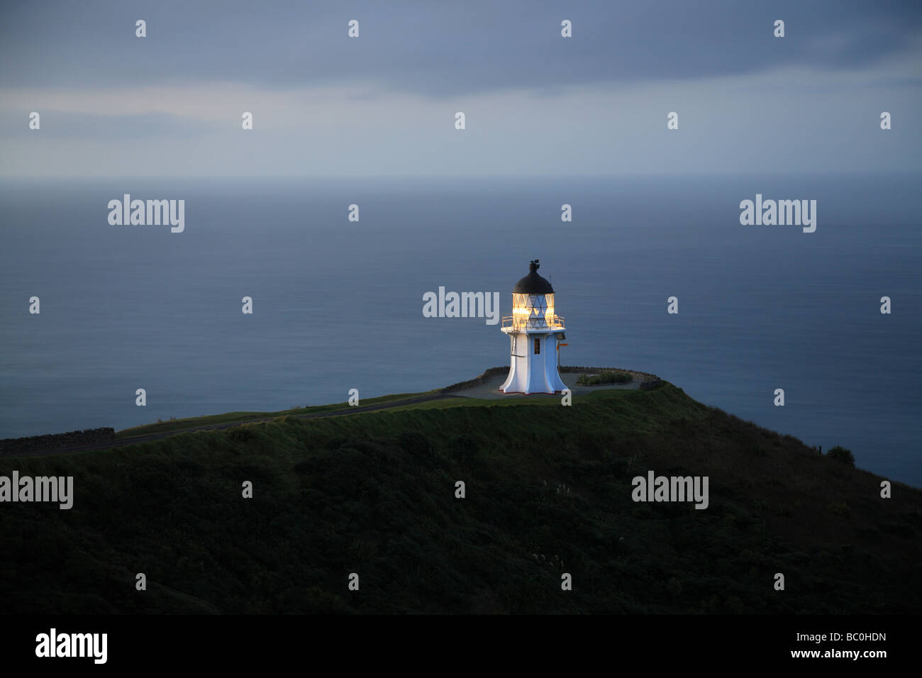Cape Reinga lighthouse, Northland, New Zealand Stock Photo
