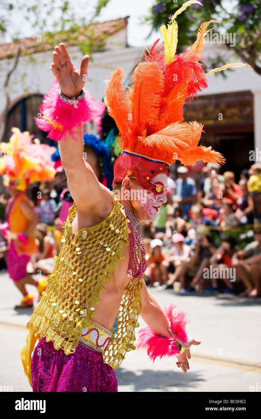 Santa Barbara, California, USA - Annual summer solstice parade June 20 2009 Stock Photo
