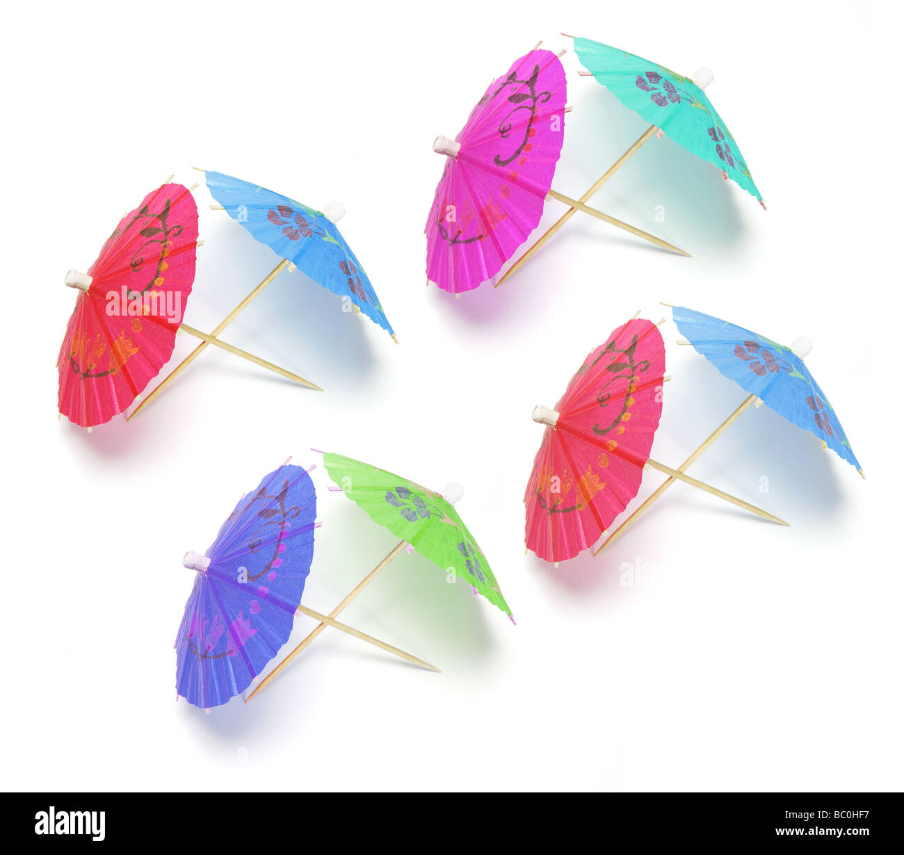 Cocktail Umbrellas Stock Photo Alamy