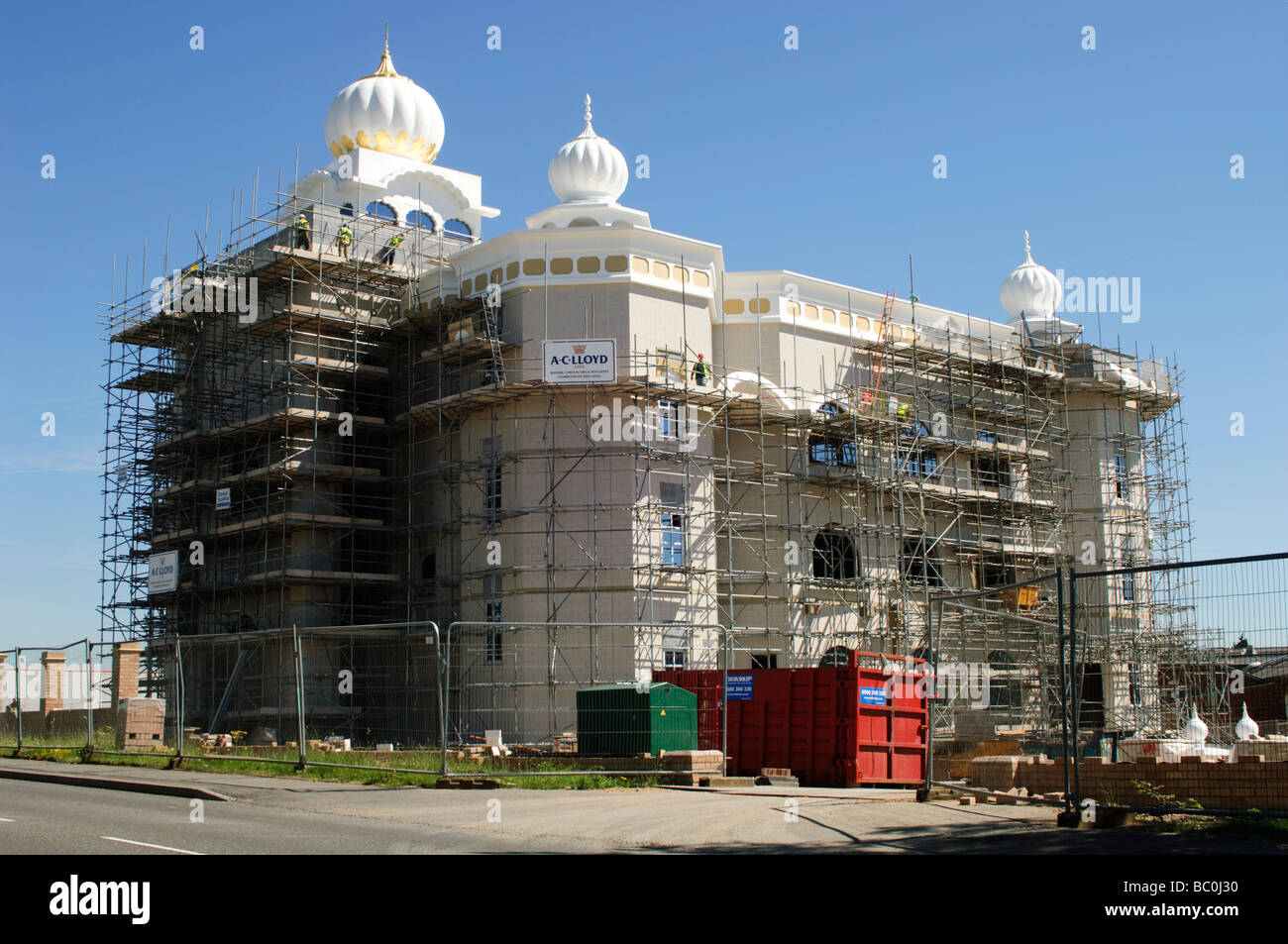 Gurdwara Sikh Temple under construction, Leamington Spa, Warwickshire