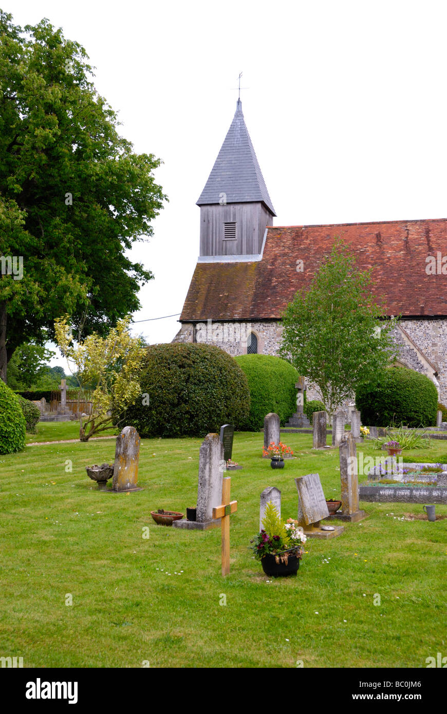 St Peter and St Paul Church in Exton Hampshire England Stock Photo