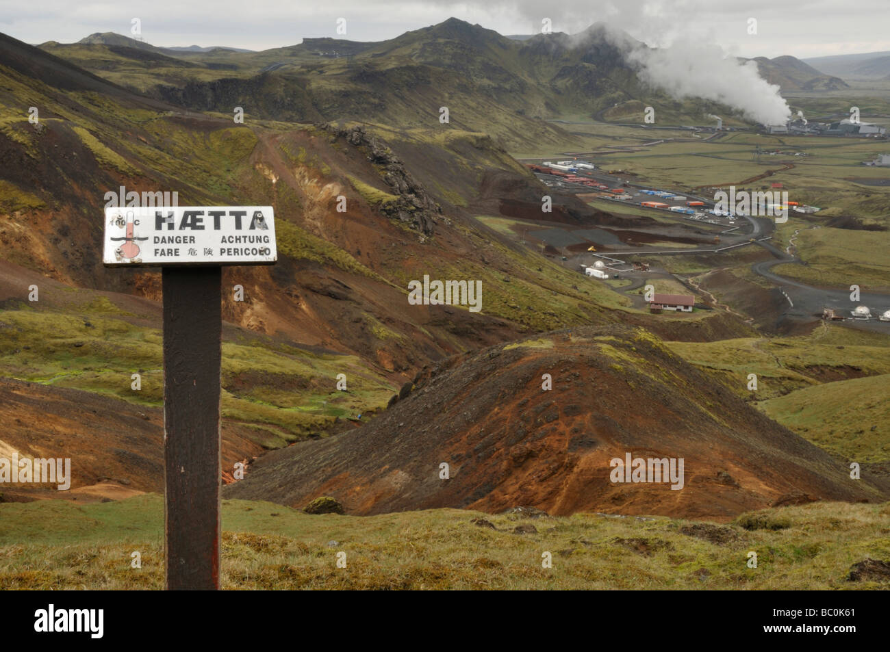 Hot Spring Sign Iceland hot spring sign hi-res stock photography and images - Alamy
