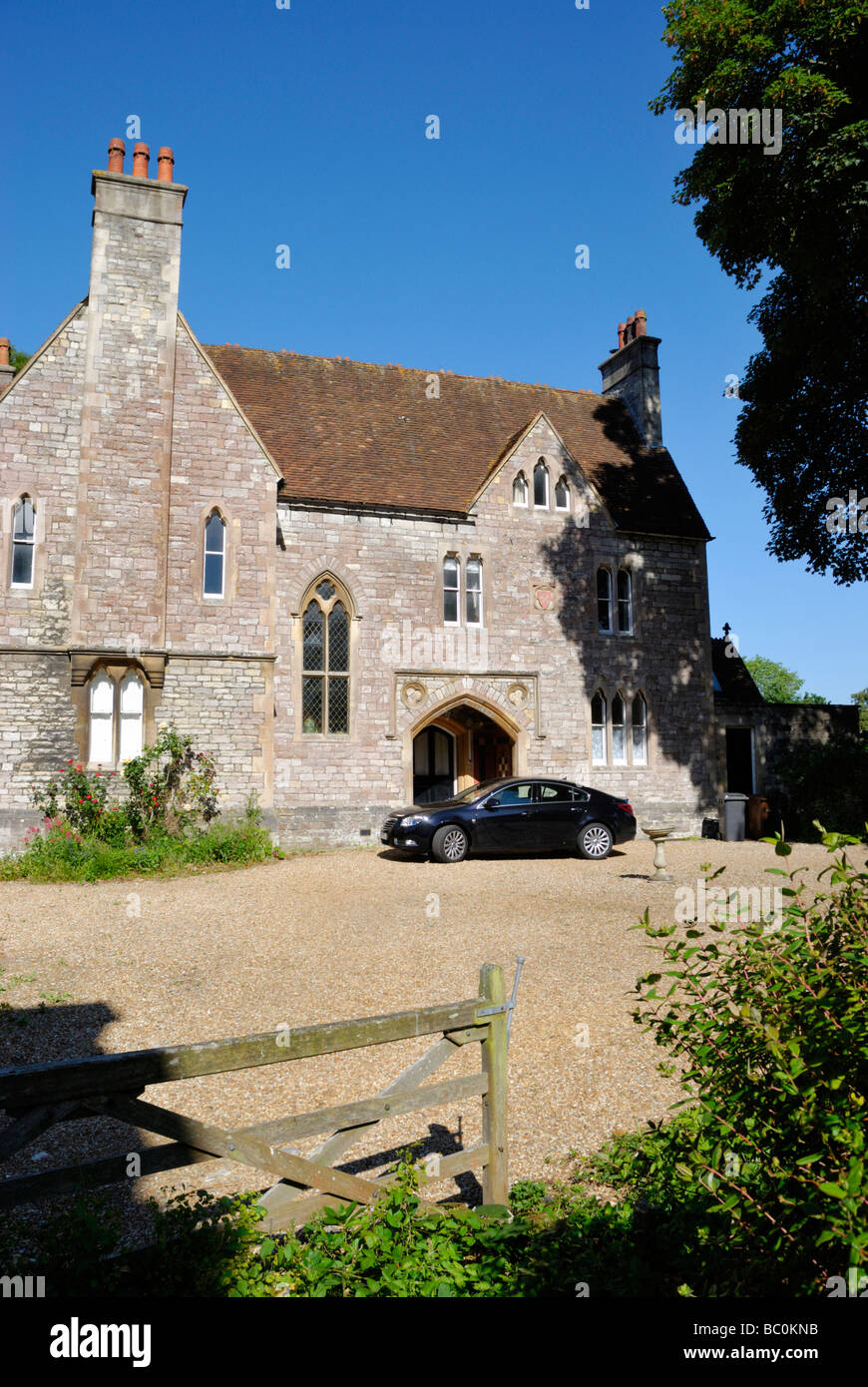 Folley House former old vicarage in Romsey Hampshire England Stock