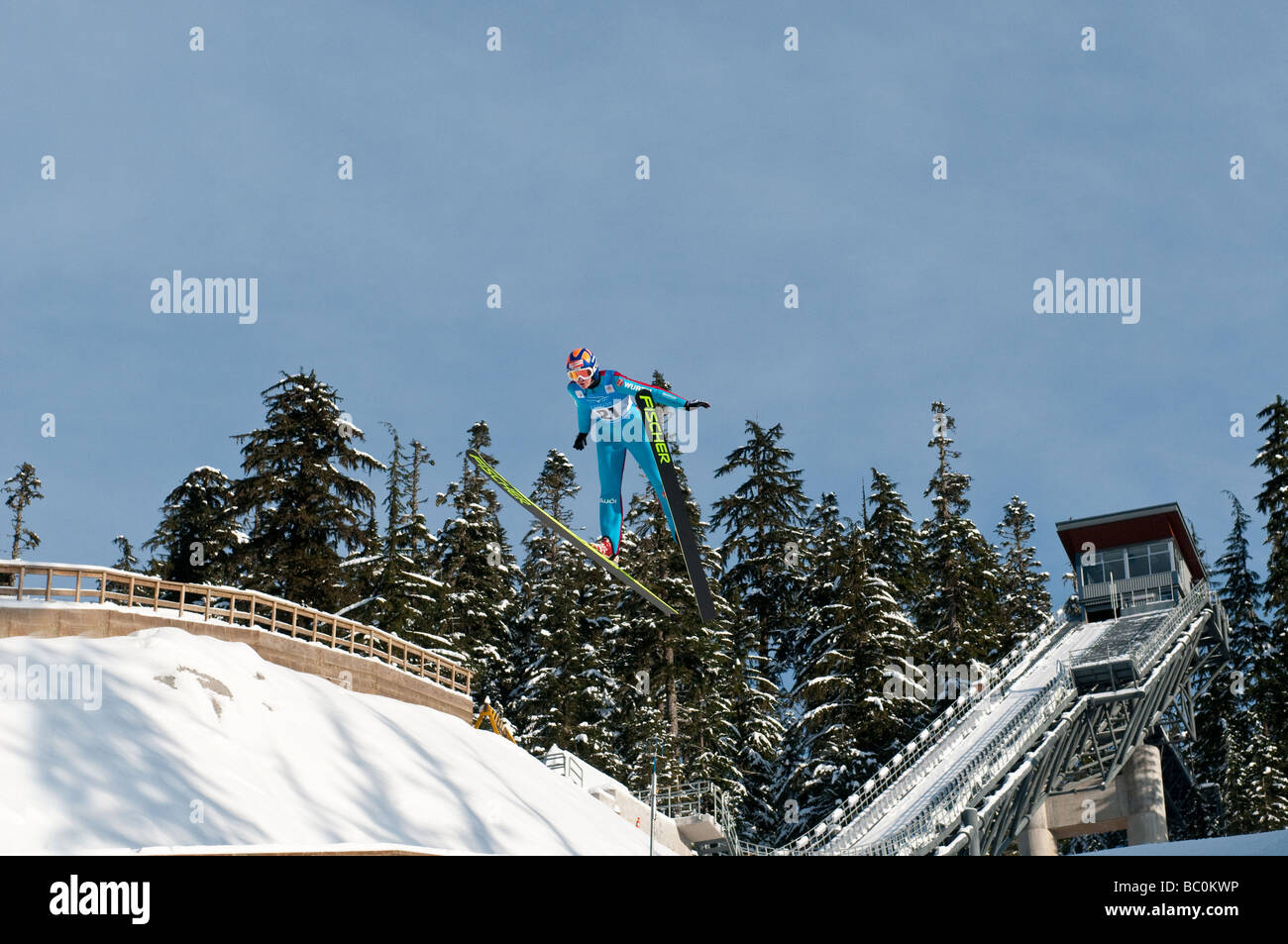 World Cup Nordic Event at the 2010 Whistler Olympic Park Stock Photo