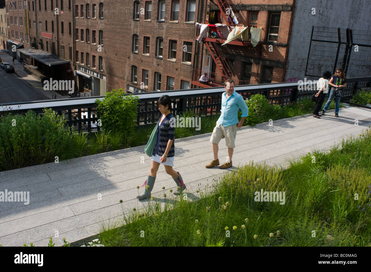 The High Line Park Stock Photo